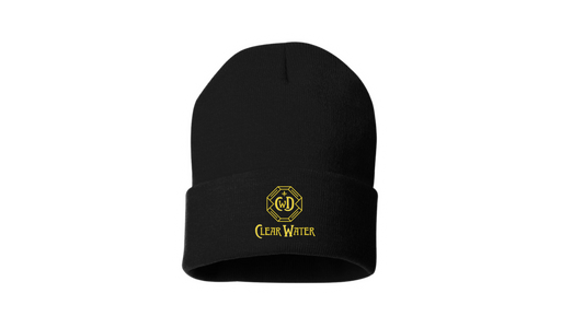 Clear Water Distilling Co Embroidered Black Beanie