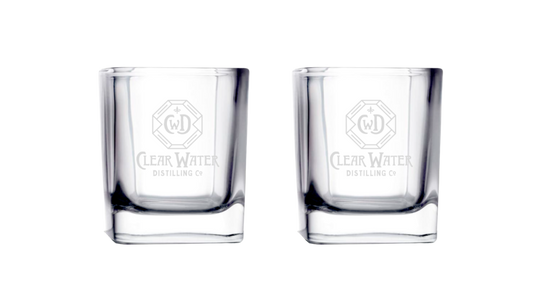 9 oz Prism Rocks Engraved Glasses 2 Pack